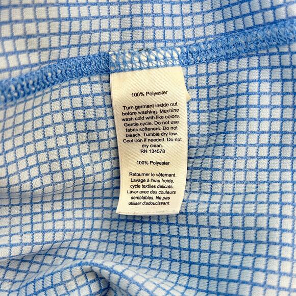 Vineyard Vines Men's 1/2 Zip Pullover Light Blue Sankaty Size L Golf Nautical - Picture 7 of 7